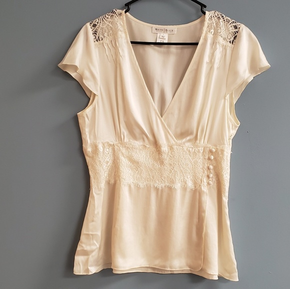 White House Black Market Tops - White House Black Market Silk Top